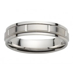 Alliance or blanc crantée créateur 