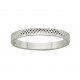 Alliance or blanc diamantée 9 carats 375/1000 