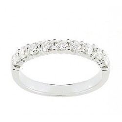 Bague Alliance or Blanc & diamants INSOLITE LYON