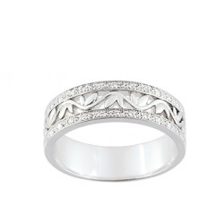 Alliance or et diamants 750/1000 créateur Girard 