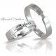 Bague or en duo blanc fantaisie sombrement  Insolite alliance