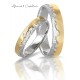 Alliance Duo mariage or Rose et or Blanc Insolite Alliance