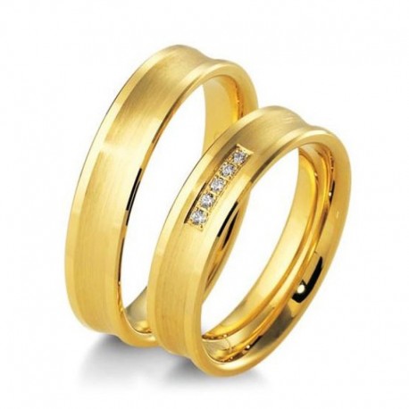 Alliance duo or & diamant créateur Breuning