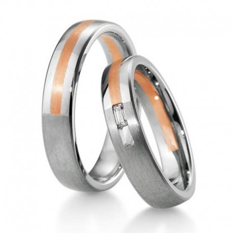 Alliance duo or & diamant créateur breuning