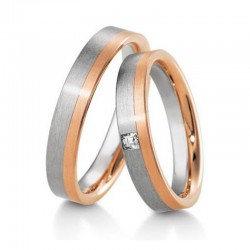 Alliance duo or & diamant créateur Breuning