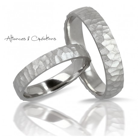 Alliance de Mariage créative et originale Duo or et diamant Lyon Rhônes Alpes