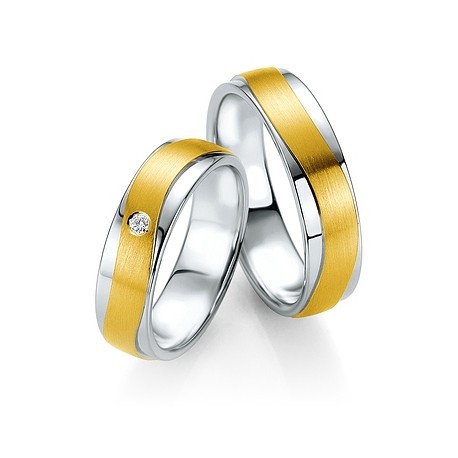 Alliance Breuning Pacs Argent & Or 585/1000