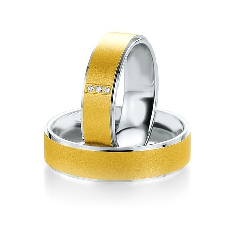 Alliance diamant  Argent & Or 750/1000