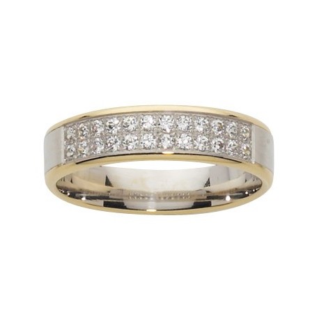 Alliance diamant prestige bicolore INSOLITE