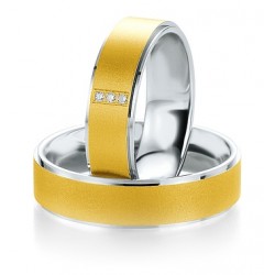 Alliance diamant  Argent & Or 750/1000