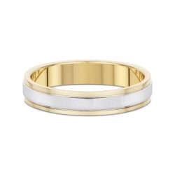 Alliance bicolore or blanc & jaune