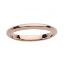 Alliance de mariage or rose