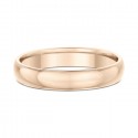 Alliance mariage classique or rose 750/1000 demi jonc
