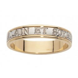 Alliance or 18 carats 750/1000 arabesque 