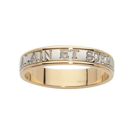 Alliance or 18 carats 750/1000 arabesque 