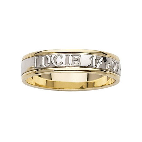 Bague  mariage romaine createur or 375/1000