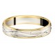 Alliance or 9 carats 375/1000  jaune et blanc confort