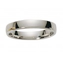 Alliance ruban confort or blanc 4 mm