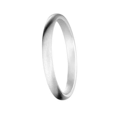 Jonc parisien en or blanc palladié 18 carats par le créateur Ponce