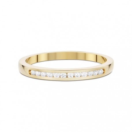 Alliance & création 1/2 tour serti rail 0.15 carats