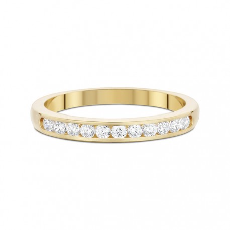 alliance 1/2 tour serti rail 0.29 ct INSOLITE