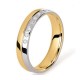 Alliance diamant or bicolore