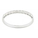 Alliance or blanc & 1/2 tour diamant