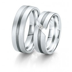 Alliance  black and white créateur breuning diamant