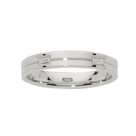 Alliance or blanc & diamants createur 