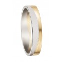Alliance bicolore or blanc & jaune 750/1000