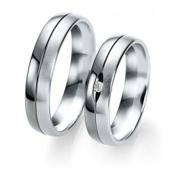 Alliance or 750/1000 mariage Black and White