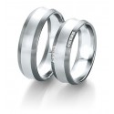 Alliance femme or blanc & diamants black and white