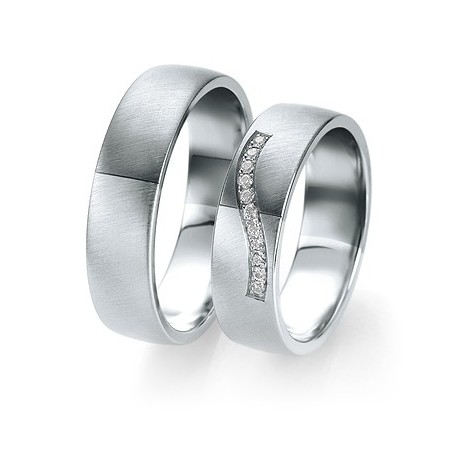 Alliance de mariage or & diamants 585/1000 breuning