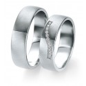 Alliance homme or blanc