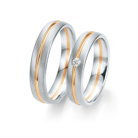 Alliance or 18 carats 750/1000 diamants Breuning
