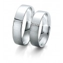 Alliances homme or blanc