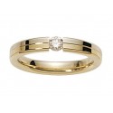 Bague de fiançaille or jaune & diamant