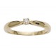 Solitaire Diamant Griffe or 750/1000