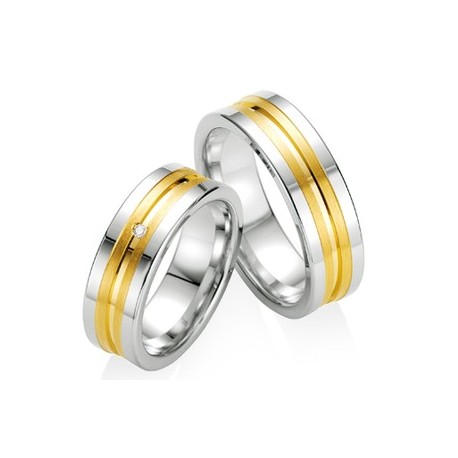 Alliance de mariage 925/1000 diamant