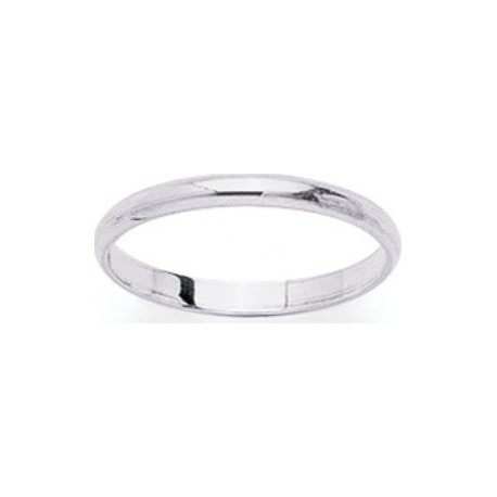 Alliance de mariage en argent 925/1000 carrée