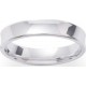 Alliance en argent modele concave 950/1000