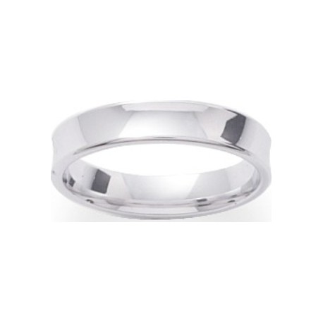 Alliance en argent modele concave 950/1000