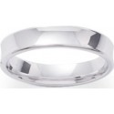 Alliance en argent modele concave
