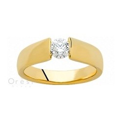 solitaire or jaune createur Orest