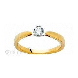 solitaire diamant or Blanc Insolite Lyon