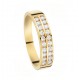 Alliance diamant 750/1000 double rang