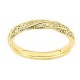 Alliance bicolore torsade et diamants