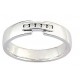Alliance or blanc originale et diamants