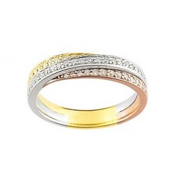 Alliances de mariage entrelacées 3 ors createur Girard Insolite Lyon